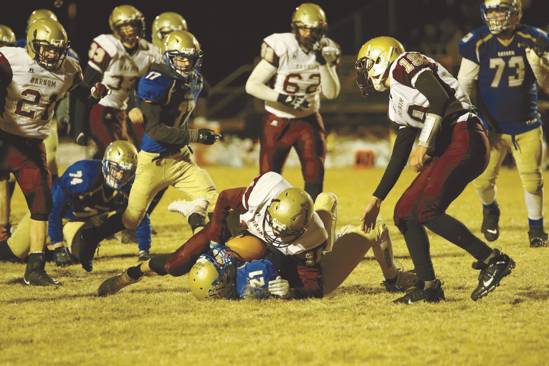 Barnum falls in last game of season